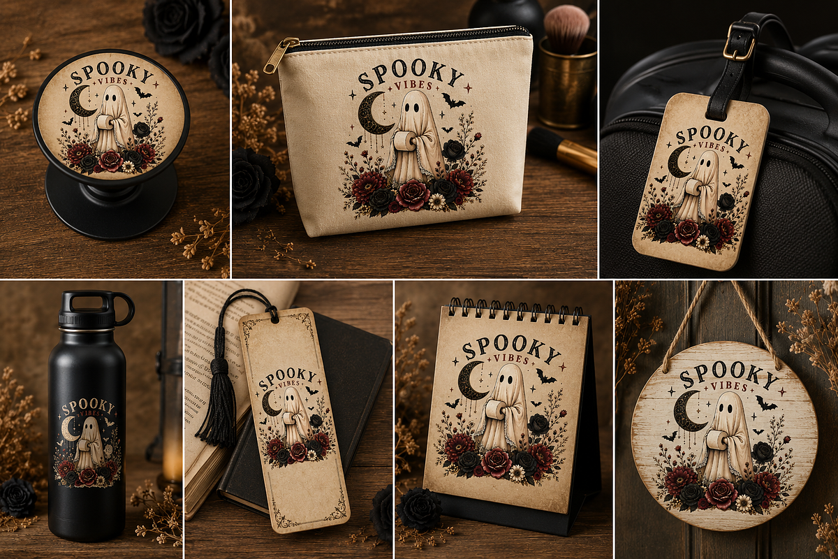 Dark Academia Halloween Png Bundle, an Object Graphic by Daisy Design (Photo 4 of 21)