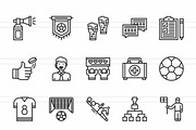 Soccer Line Icons, an Icon by IconBunny (Thumbnail 2 of 2)