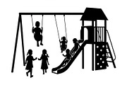 50 Kids Playground Silhouette Bundle, an Illustration by Gfx_Store (Thumbnail 51 of 51)