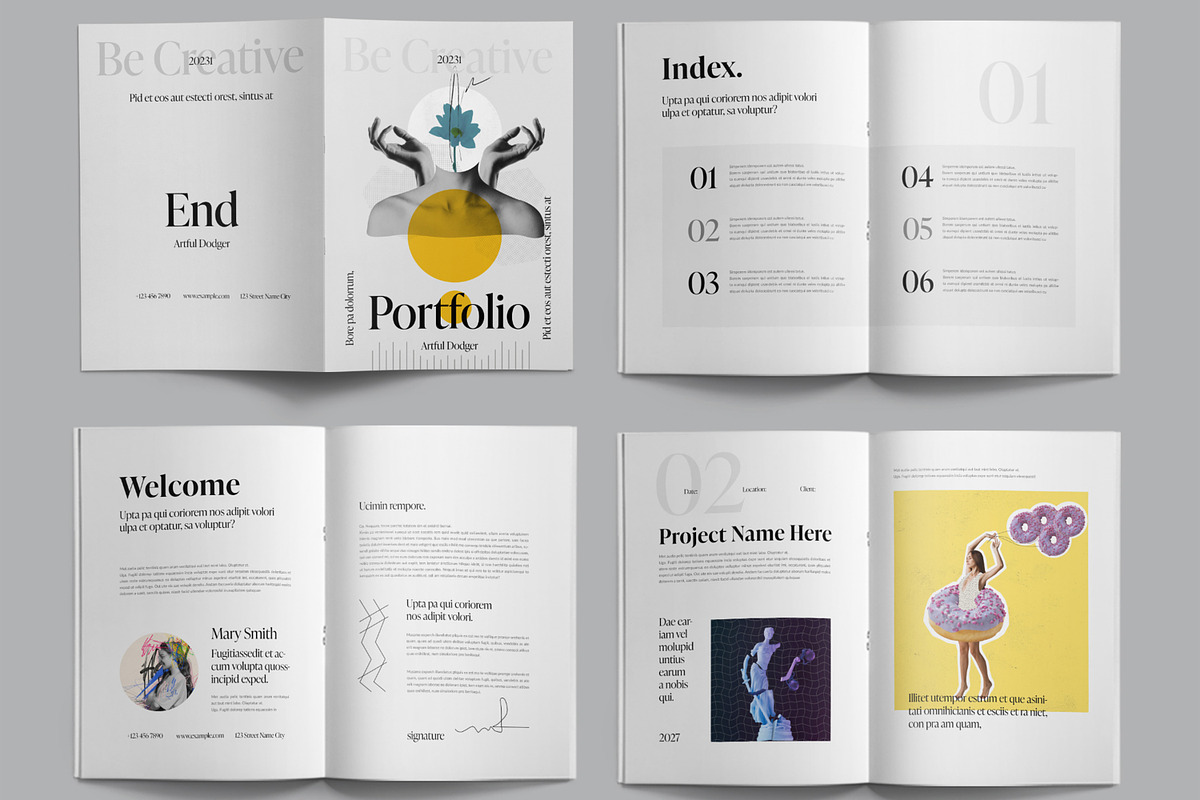 Creative Portfolio Layout, a Magazine Template by ContestDesign (Photo 2 of 3)