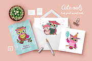 Cute owls, an Object Graphic by Maya Ivart (Thumbnail 6 of 12)