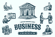 Vintage Business and Banking Icon, a Work Illustration by Creative Stall (Thumbnail 1 of 10)