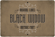 Black Widow Typeface