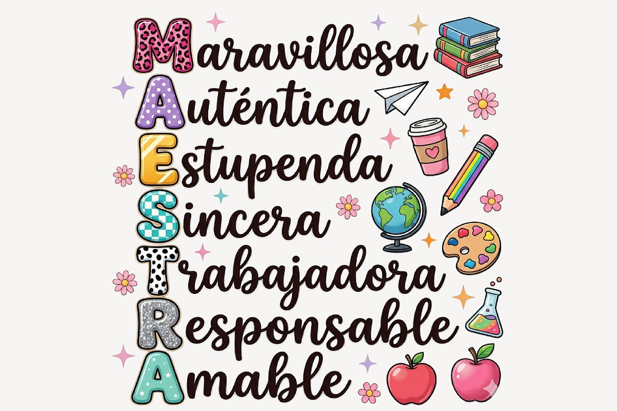 Retro Maestra, First Day of School, a Seasonal Illustration by Sublimation Artist (Photo 1 of 9)