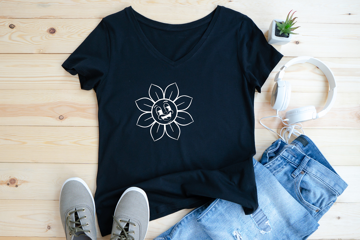 Flower Retro | Symbols Fonts, a Symbol Font by Sirinart (Photo 6 of 6)
