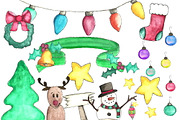 Hand Painted Holiday Collection, a Seasonal Illustration by Creatively Happy Studio (Thumbnail 3 of 5)