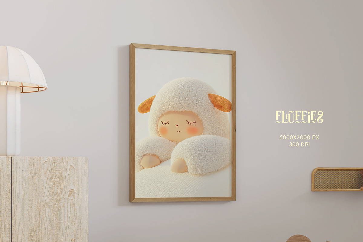 Fluffies: Trendy Kids Digital Prints, a Background Graphic by Purple (Photo 4 of 7)