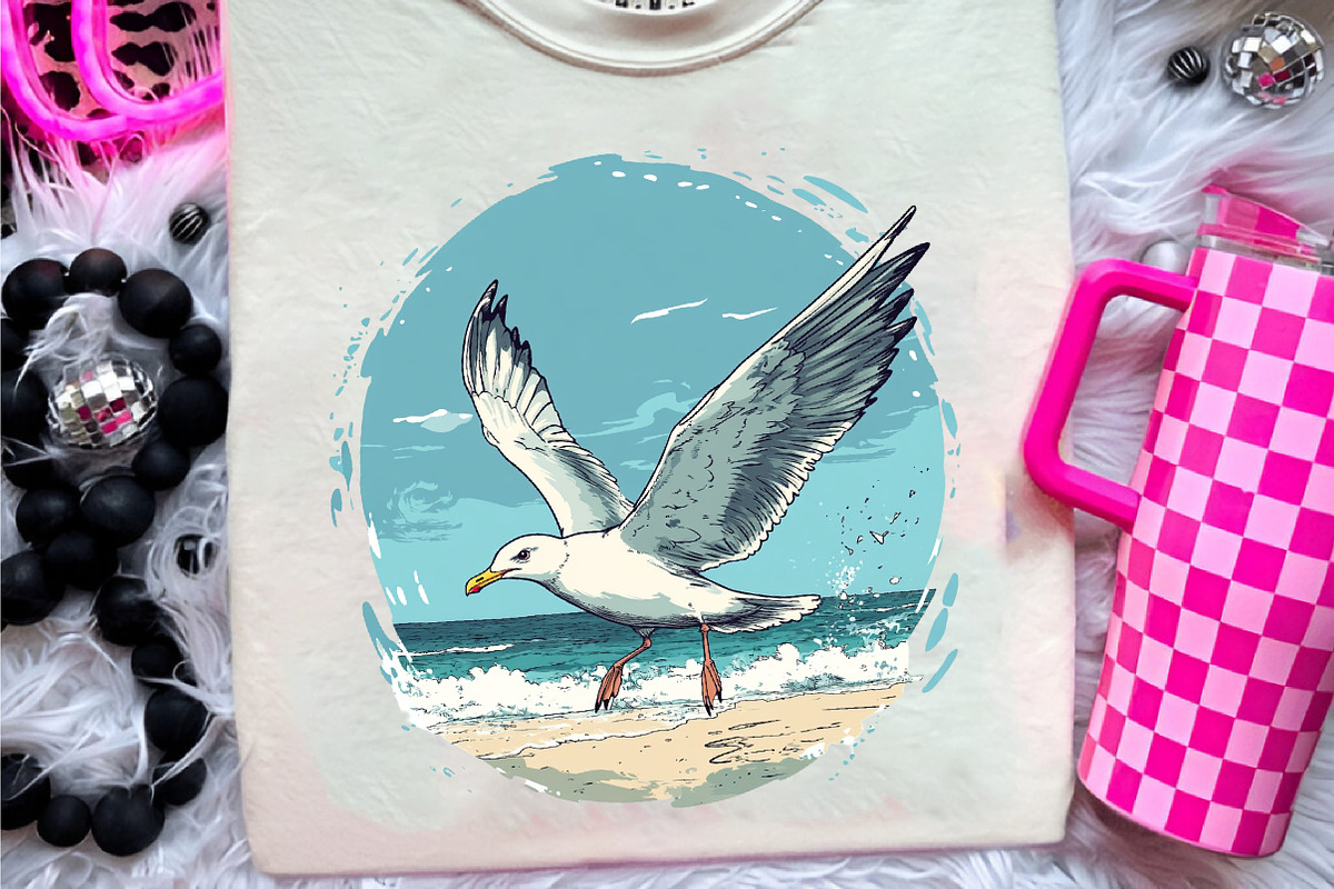 Cute Seagull Clipart, an Illustration by CreationArt (Photo 9 of 9)