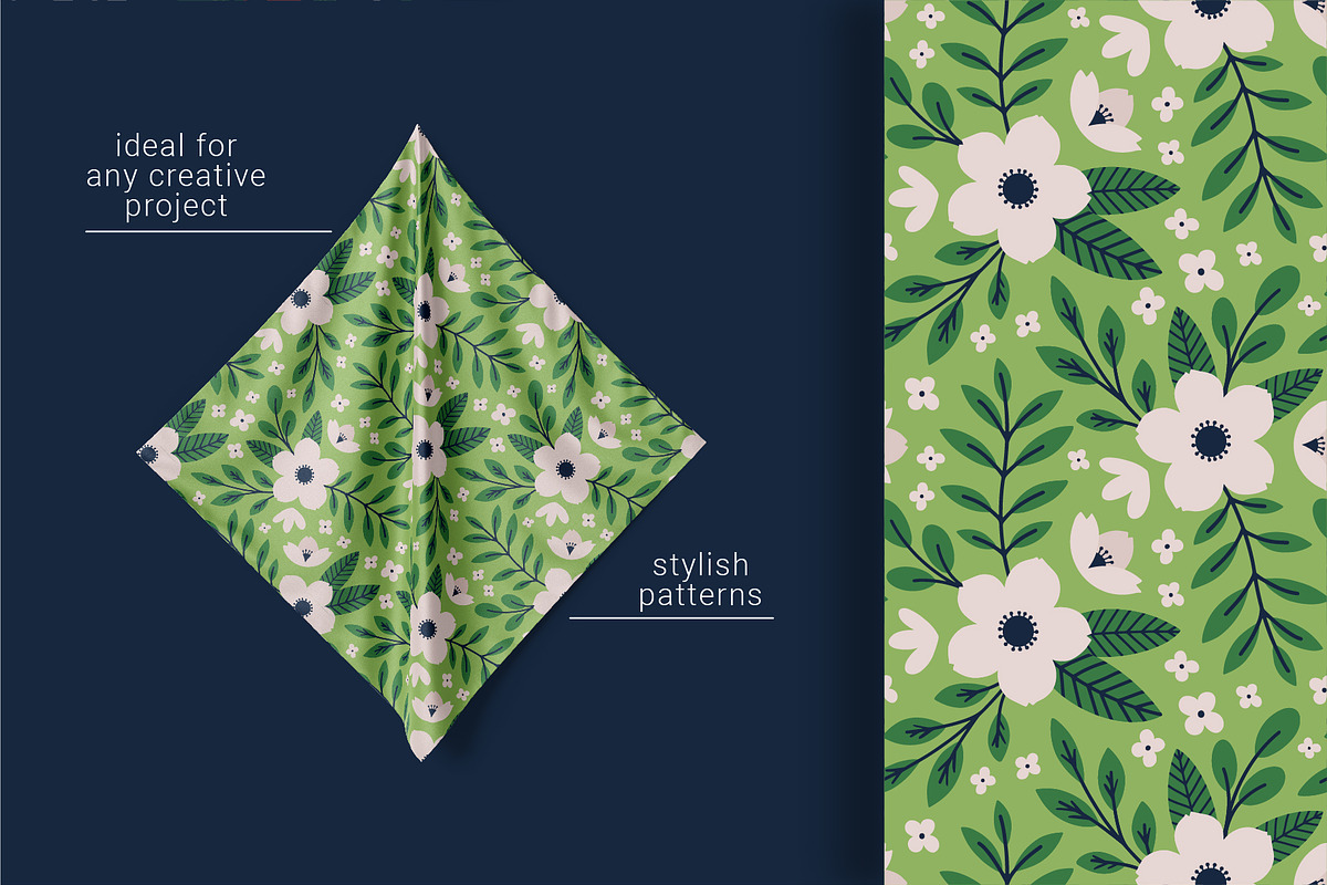 Floral Seamless Patterns, a Pattern Graphic by AnnArt (Photo 8 of 9)