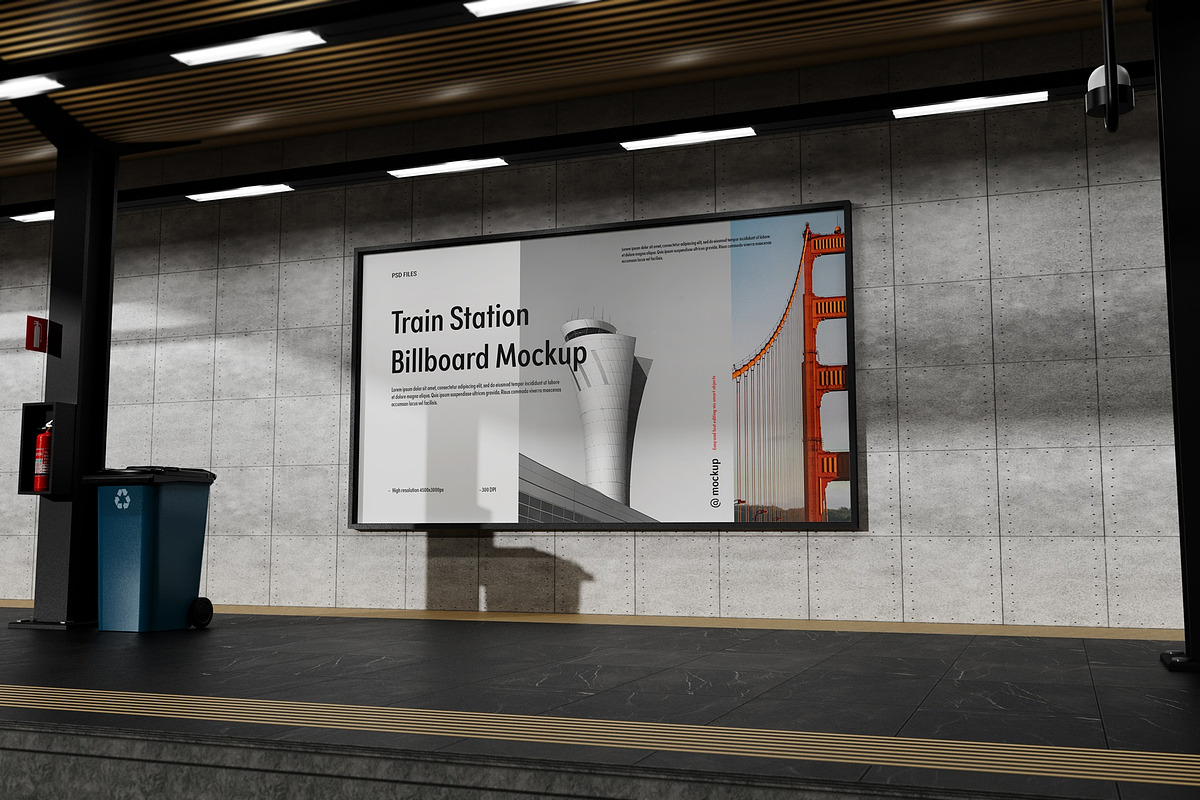 Advertising Billboard Mockup, an Advertising Mockup by Tahtagraphic (Photo 4 of 12)