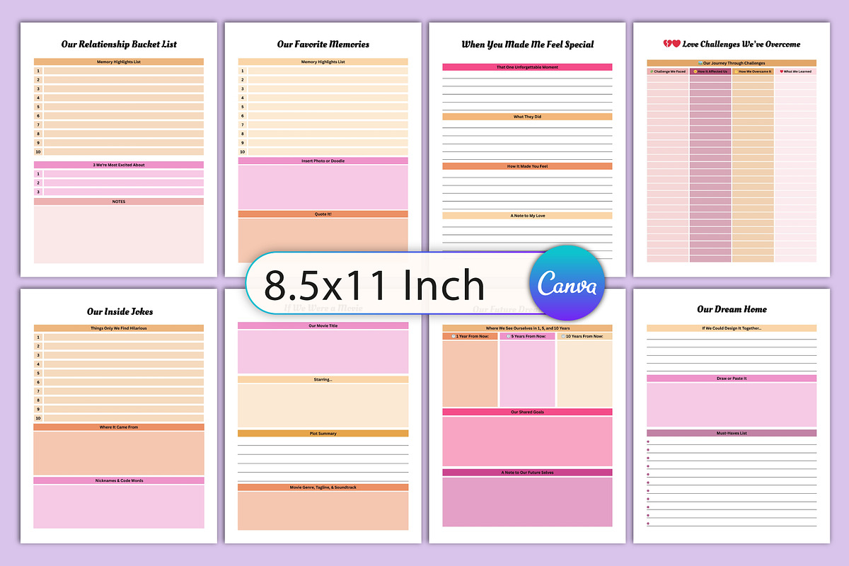 Our Love Story A Couples’ Memory, a Stationery Template by Designmela01 (Photo 2 of 5)