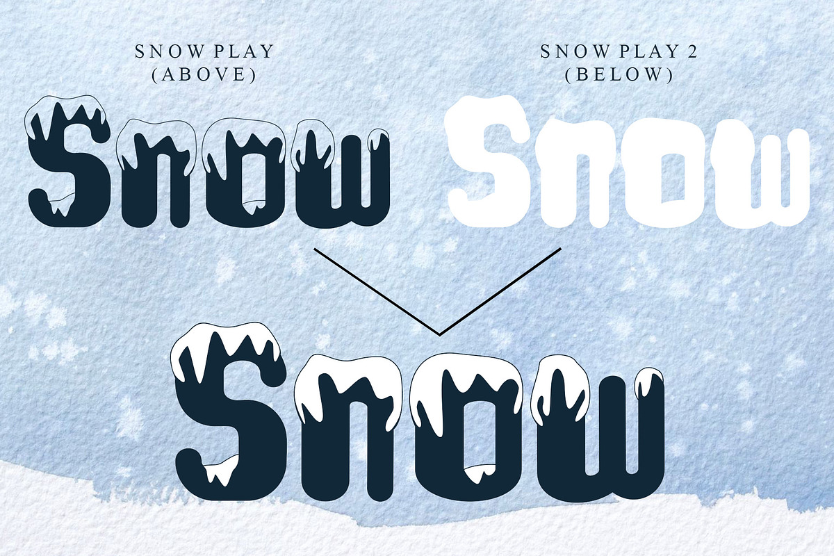 Snow Play, a Handwritten Font by Letterafa Studio (Photo 6 of 6)