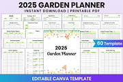 2025 Garden Planner For Canva, a Stationery Template by Shumaya (Thumbnail 1 of 8)