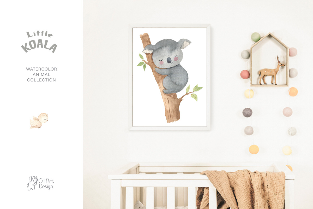 KOALA clipart. Watercolor, an Animal Illustration by OlliArtDesign (Photo 3 of 5)