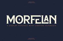 Morfelan A Display Typeface Font