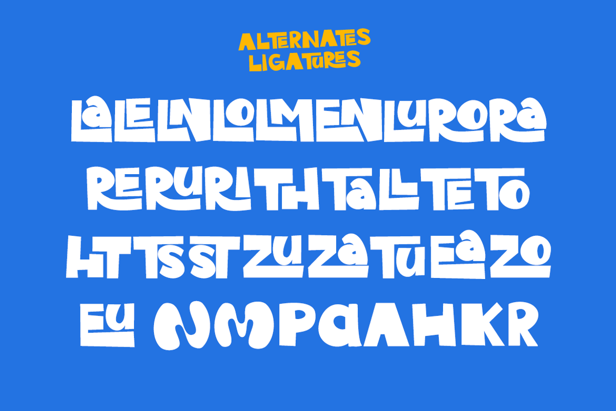 Rube - Display font, a Sans Serif Font by Ideal Eksis (Photo 9 of 10)