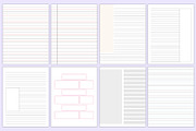Ultimate Notebook Paper Bundle Canva, a Stationery Template by Mustafiz (Thumbnail 3 of 9)