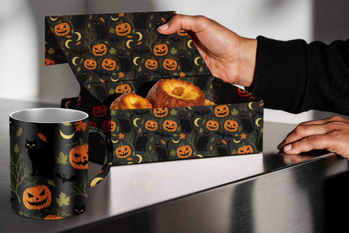 Cute Halloween Seamless Vector, a Pattern Graphic by one-touch (Photo 2 of 10)