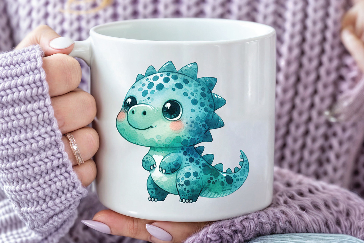 Funny Dinosaur Cute Dinosaurs, an Illustration by CraftArtStudio (Photo 5 of 6)