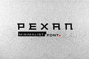 Pexan-Blocky Minimalist Font, a Slab Serif Font by Ebad Designs (Thumbnail 1 of 7)
