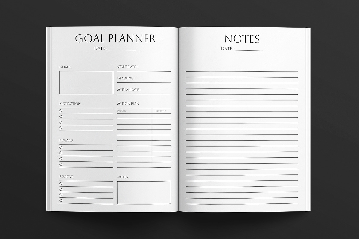 Digital Planner Template, a Brochure Template by E-Type (Photo 6 of 7)