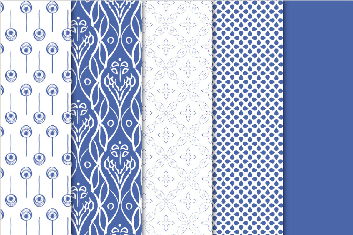 Digital Papers Blue Orchid preview 3