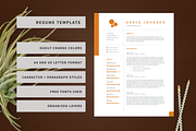 Resume + Cover Letter Template, a Resume Template by Hues of Hodges (Thumbnail 1 of 4)