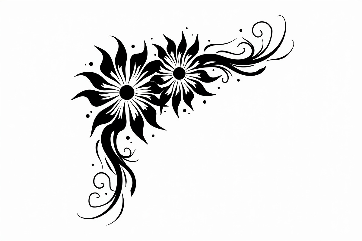 Elegant flower decorative design, an Illustration by Amazin_art (Photo 6 of 21)