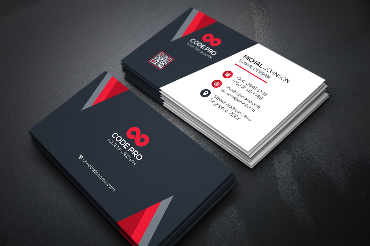 Business Cards 2 in 1, a Business Card Template by Genereux Art (Photo 4 of 7)