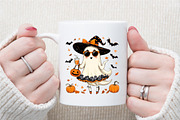 Cute Funny Ghost Pumpkin Halloween P, an Illustration by Sublimation Artist (Thumbnail 6 of 9)