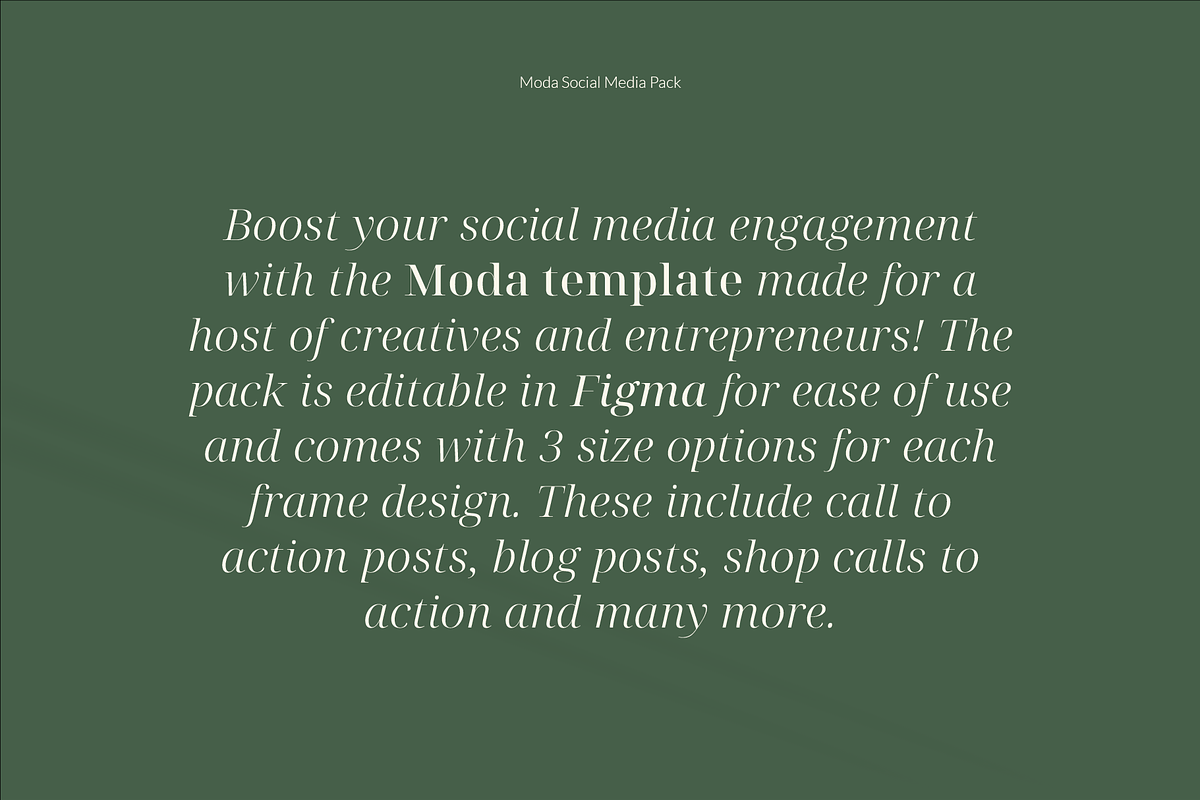 Moda Social Media Pack, a Marketing Template by Design by Barton (Photo 2 of 7)
