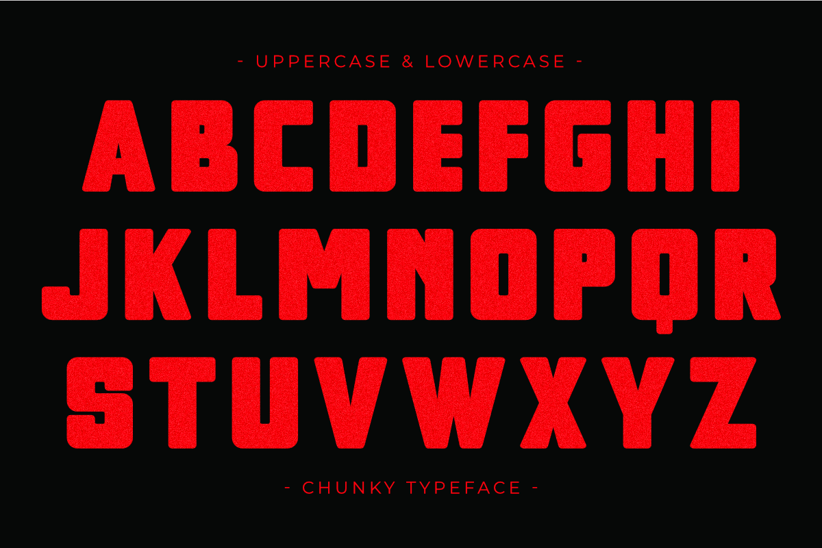 Chunky - Condensed Sans Serif, a Sans Serif Font by Pian45 Studio (Photo 5 of 8)
