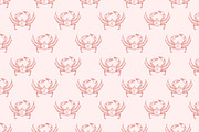 Crabs set + seamless patterns, an Animal Illustration by Good Studio (Thumbnail 5 of 14)