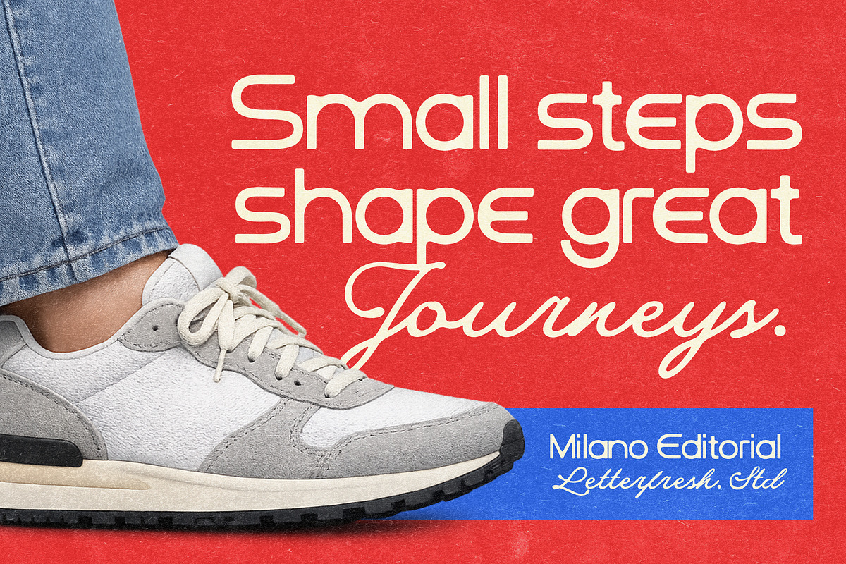 Milano Editorial Vintage, a Script Font by Letter Fresh (Photo 3 of 13)