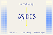 Asides - Family Serif Font, a Serif Font by ManType (Thumbnail 1 of 8)