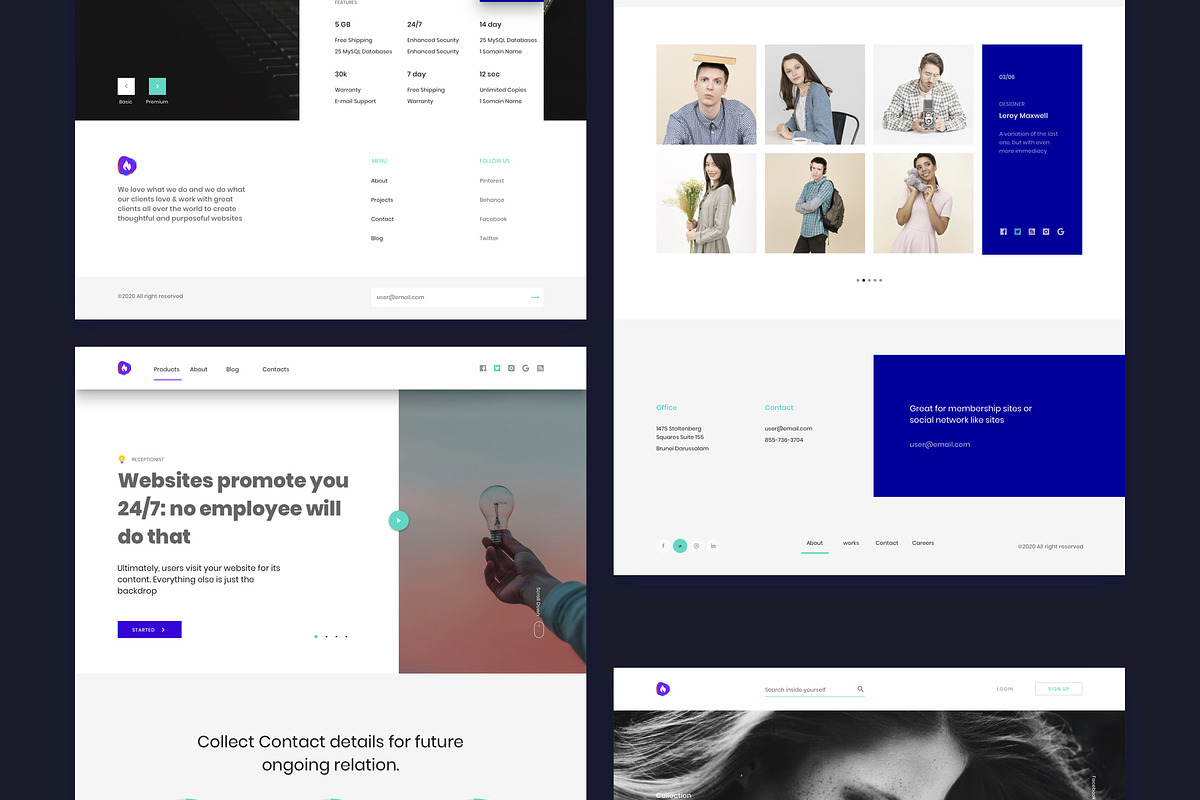 Ataman Templates UI Kit, an UI Kit Template by App for Mobile & Website (Photo 2 of 38)