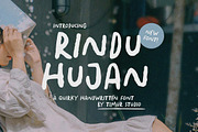Rindu Hujan Font, a Handwritten Font by Timurtype (Thumbnail 1 of 7)