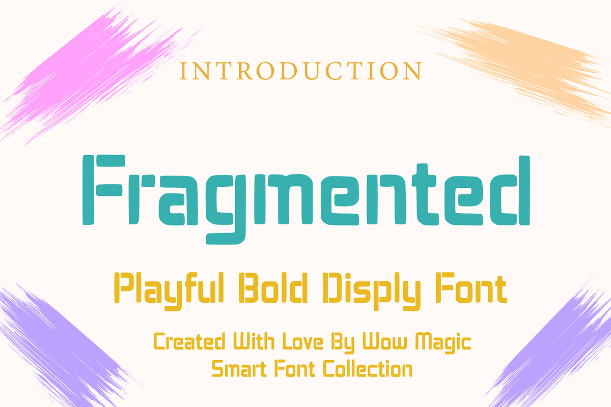 Fragmented, a Serif Font by Wow Magic (Photo 1 of 3)