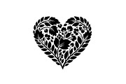 Floral Heart Silhouette Bundle, an Illustration by Designs_River (Thumbnail 30 of 31)