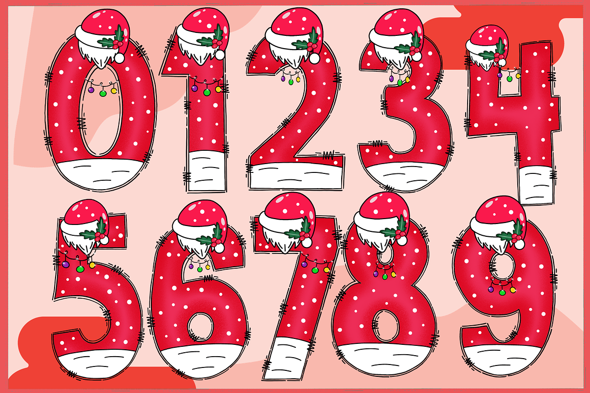 Santa cute-PNG fonts, a Symbol Font by It me digital art (Photo 3 of 7)