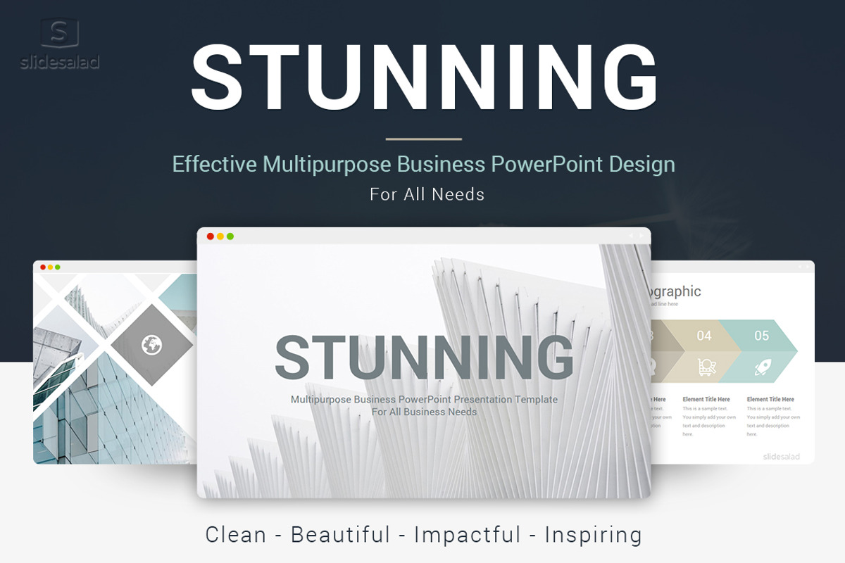 Best Stunning PowerPoint Template, a Presentation Template by SlideSalad