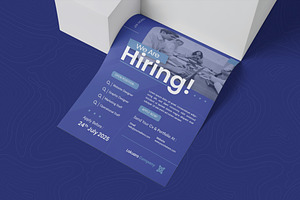 Blue Hiring Flyer