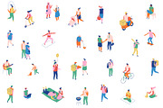 Flat vector people lifestyle bundle, a Person Illustration by Vector_Art (Thumbnail 12 of 27)