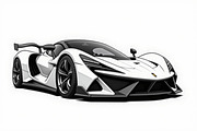 Luxury Car Clipart Vector Bundle, an Illustration by Creativeshirt (Thumbnail 2 of 9)