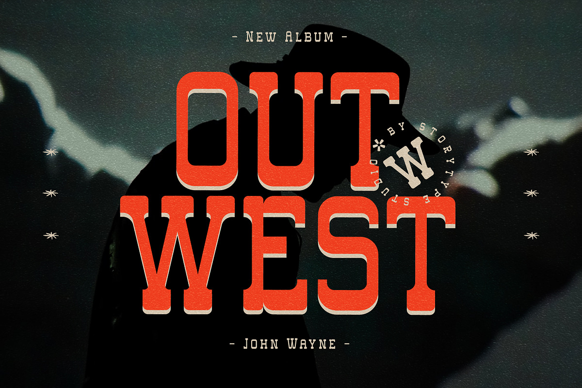 Western Carlo Retro Slab Serif Font, a Slab Serif Font by Storytype Studio (Photo 9 of 15)