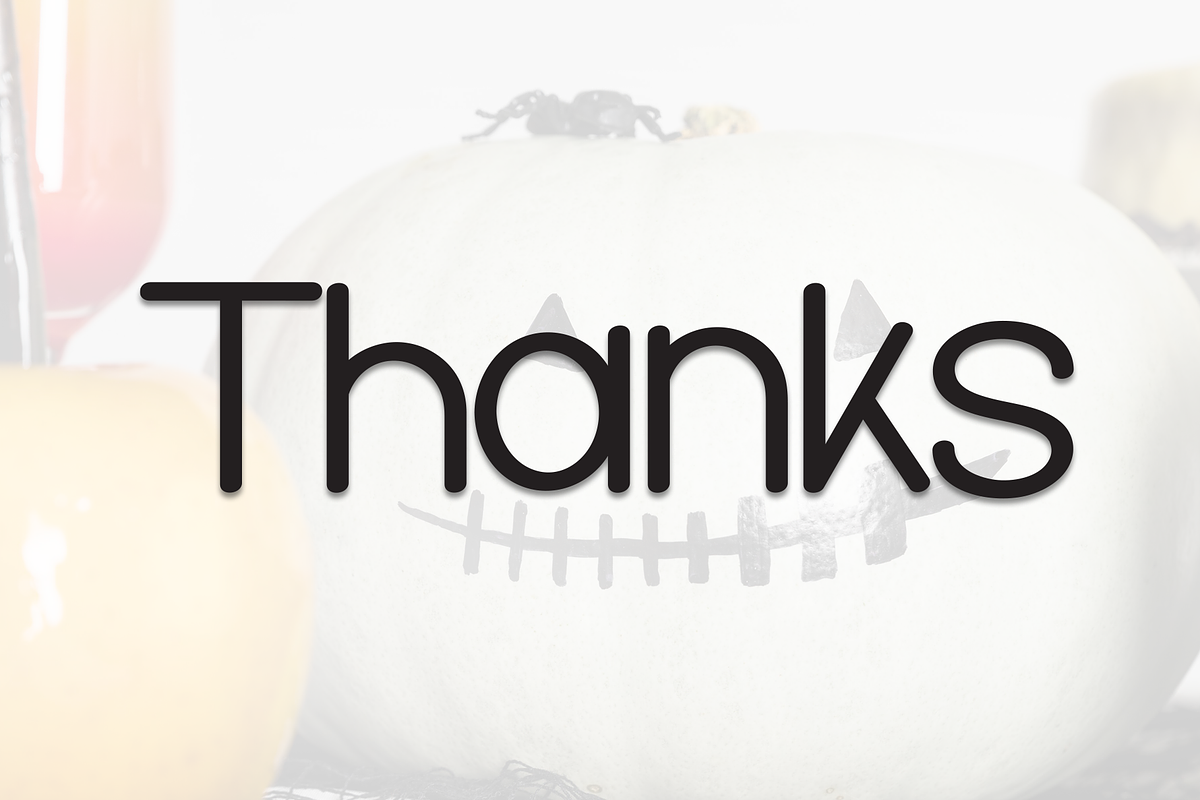 Ghost Pumpkin | Script Font, a Script Font by Scratchones (Photo 8 of 8)