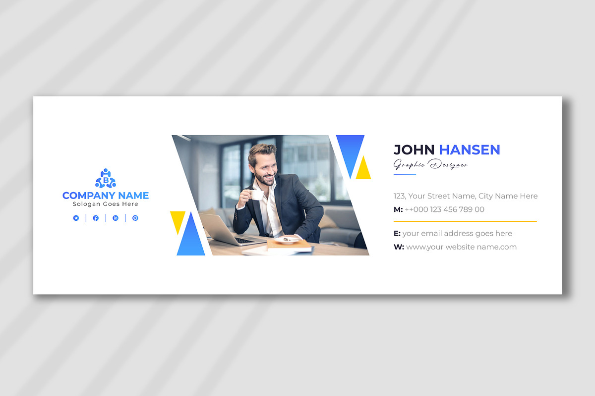 Modern Email Signature Template, a Templates & Theme by pixelcreatx (Photo 3 of 3)