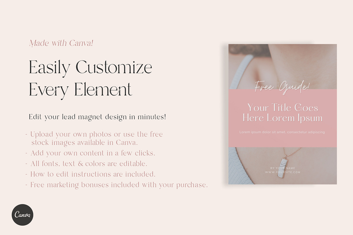 Lead Magnet | Opt-in Canva Template, a Marketing Template by Gebers Marketing & Design (Photo 4 of 8)