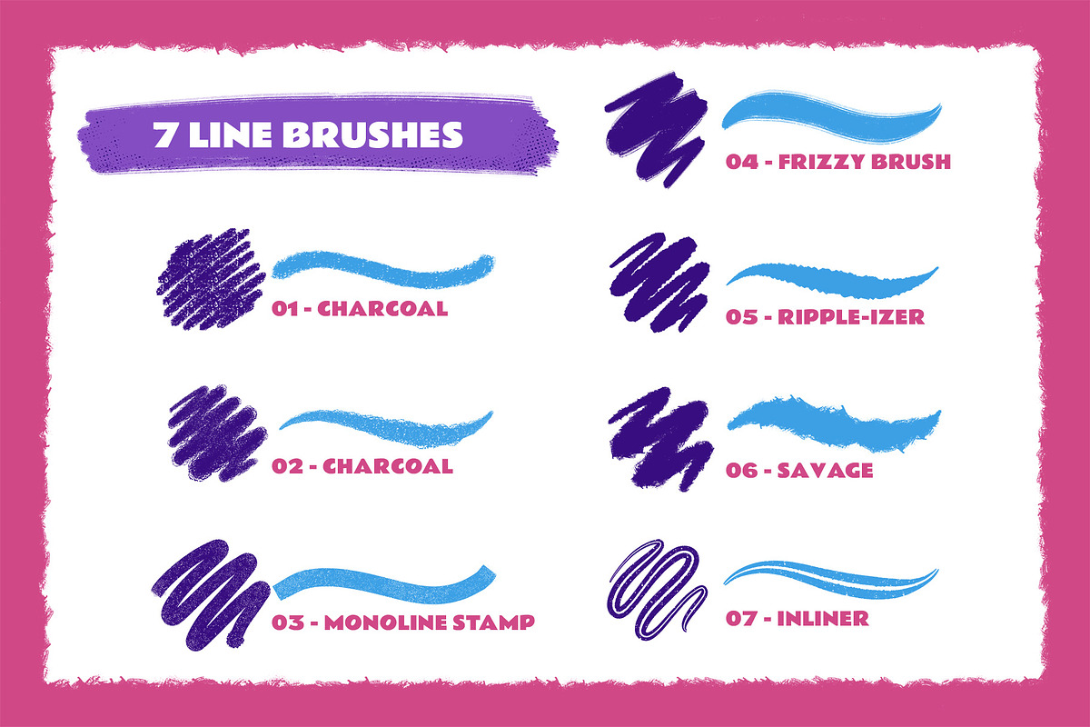 Rough&Raw Procreate Brush Set, a Brush Add-On by Shoutbam (Photo 6 of 9)