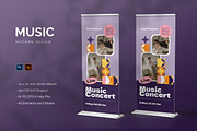 Music Concert - Roll Up Banner, a Print Template by StreaksideStd (Thumbnail 1 of 2)